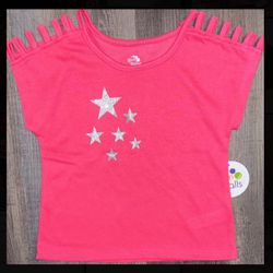 New Baby & Toddler Girl Size 12 Months Glitter Star Active Top