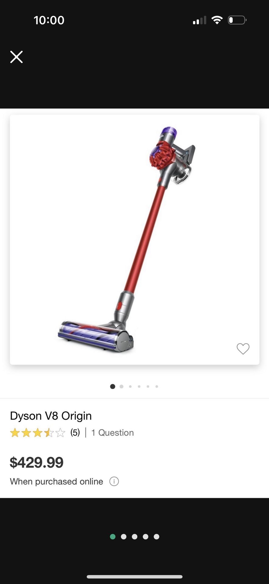 Dyson V8 Vacuum- New In Box