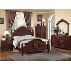 Gorgeous King size Complete Bedroom Set. Mattress Sold Separately 