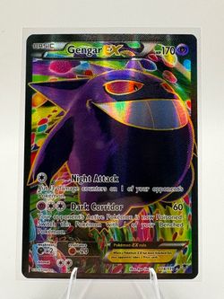 Pokémon Gengar EX 114/119 Full Art Ultra Rare Holo 170 HP XY Phantom Forces LP