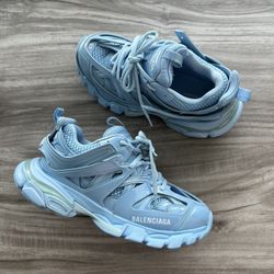 Balenciaga Track Sneaker Clear Sole - Light Blue Size 7 Women’s ( EU 37)