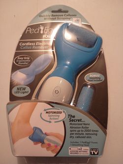 PedEgg Power Cordless Motorized Callus Remover w/ Bright LED Light As Seen On TV, Quickly Removes Calluses