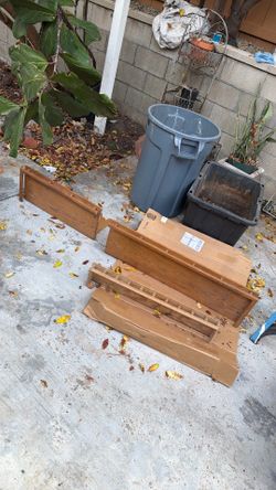 Custom oak shelves