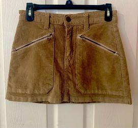 Brown corduroy skirt