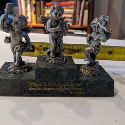 Solid Pewter Musical Angels