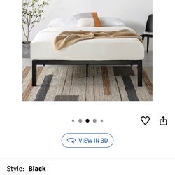 Heavy duty steel platform bed base CalKing (BLACK)