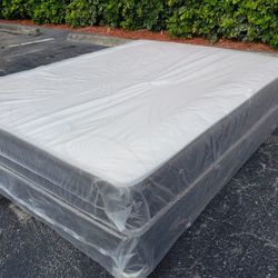 NEW FULL-SIZE MATTRESS & BOX SPRING - 2PC