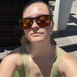 Brand New Sunglasses With Brown Frames And Reflective Lense