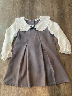 Girls gray SHEIN dress size 18/24 months #20