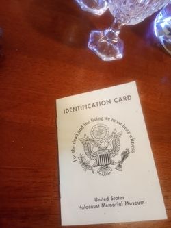 Holocaust Identification Card
