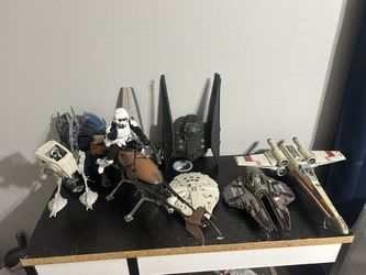 Star Wars 7 Ships Lot 