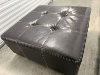 Leather Ottoman