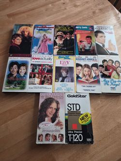 10 vintages VHS tapes