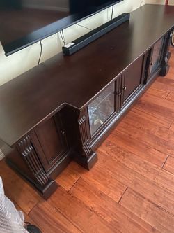 Sid wood TV Console