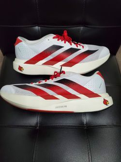 adidas Adizero EVO SL 'Louisville Cardinals' White Red Black JQ4567 Size 11