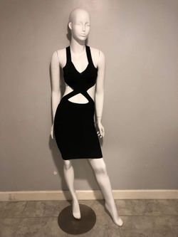 Midi Dress, Black, M