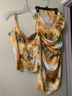 Prettylittlething Corset Top And Skirt Set