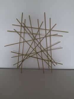 Gold Metal Abstract Wall Art Sculpture