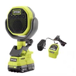 RYOBI ONE+ 18V Cordless VERSE Clamp Speaker Kit with 1.5 Ah Battery and Charger
