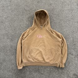Tan lonely ghost “ghosty” hoodie Mens Size M
