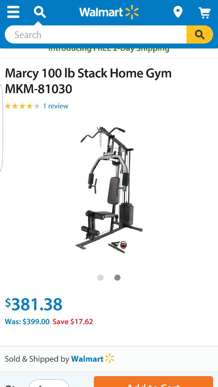 Marcy 100 lbs Stack Home Gym 