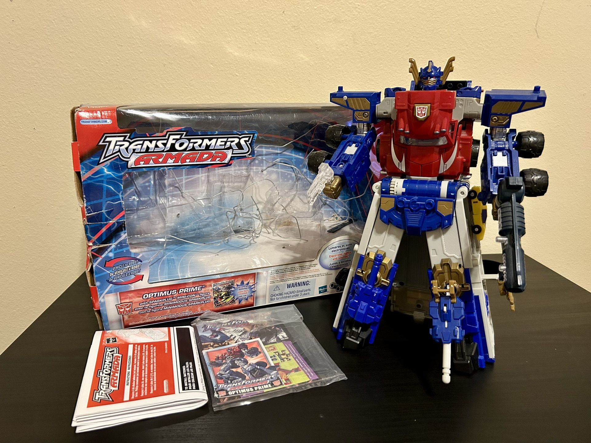 Optimus Prime Complete With Box! Transformers Armada
