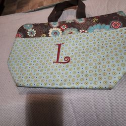 T H I R T Y One Lunch Tote Bag Thermal Insulated With The L On Front Excellent Condition