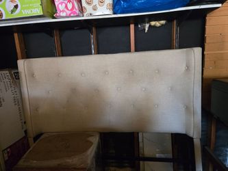 Queen khaki bedframe