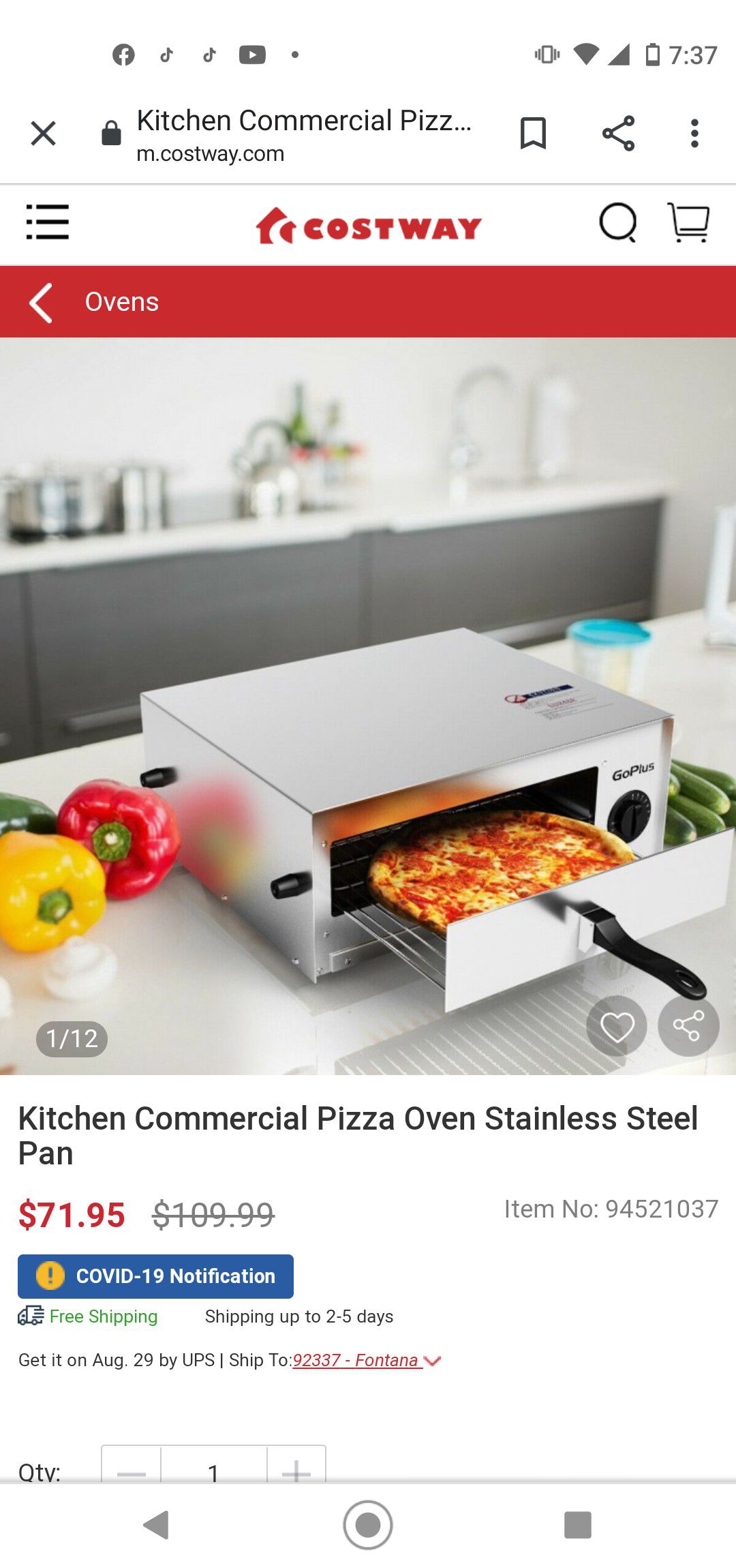 GoPlus pizza 🍕 oven