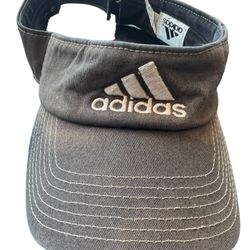 Black Vintage Adidas Visor Hat Cap Golfing Sports Visor Adidas Visor Some Fading