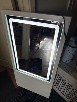 LED Lighted Vanity Mirror White Frame