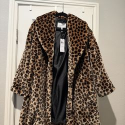 Leopard Print Coat