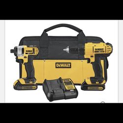 Dewalt Drill & impact + Batteries And Cradle 