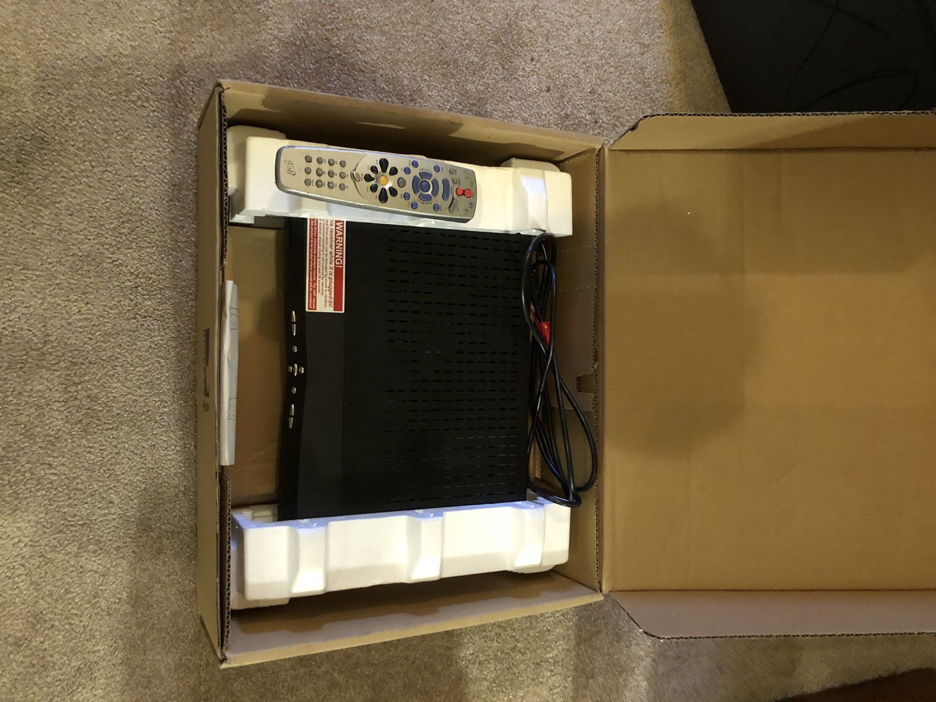 Dish DVR 501 Receiver satellite With Remote And Original Box de02 dishdvr