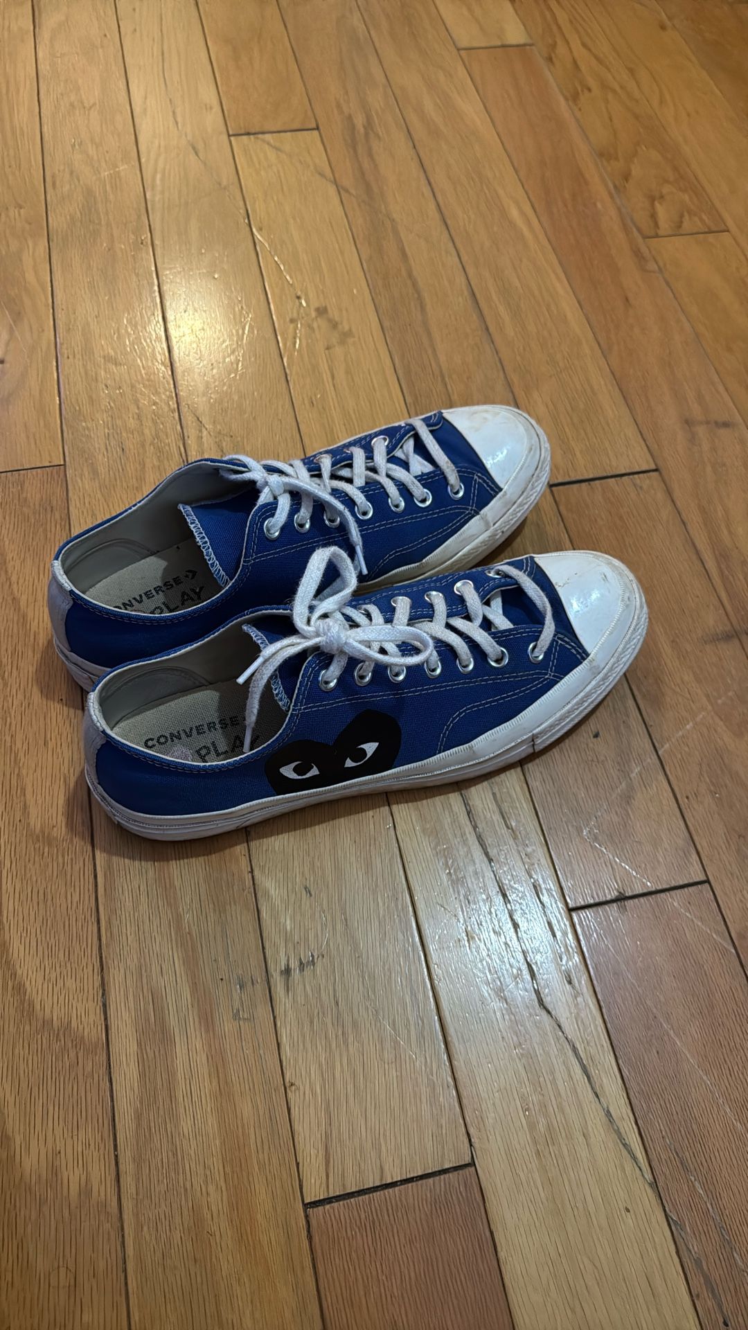 Blue Converse x Comme des Garçons PLAY Chuck 70 sneakers