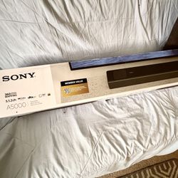 Sony (HT-A5000) Premium Smart Home Theatre Soundbar System | 360 Spatial Sound | Bluetooth | 8K Audio Etc.