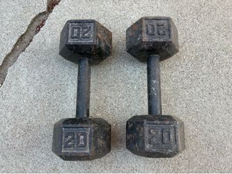 Pair of 20 pound dumbbells