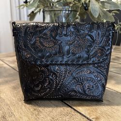 Black Genuine Leather Purse