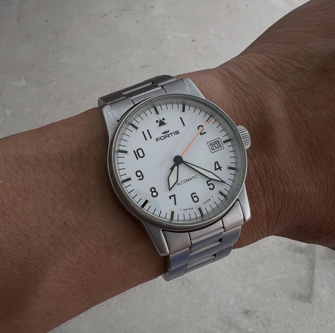 2001 Fortis Flieger Pilot Watch Midsize Mens Wristwatch