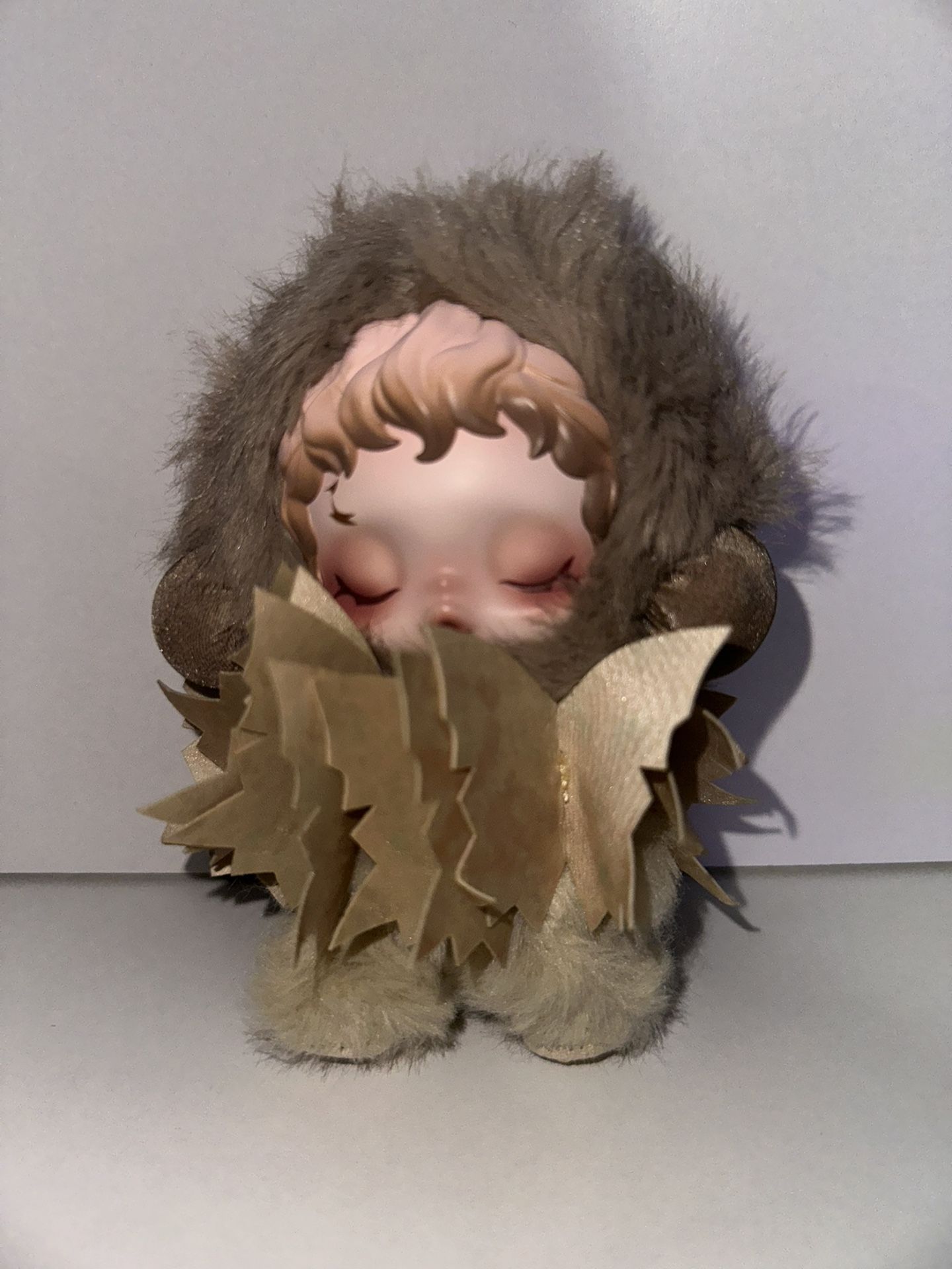 Skull Panda L'impressionnisme Series Keychain - Teakwood