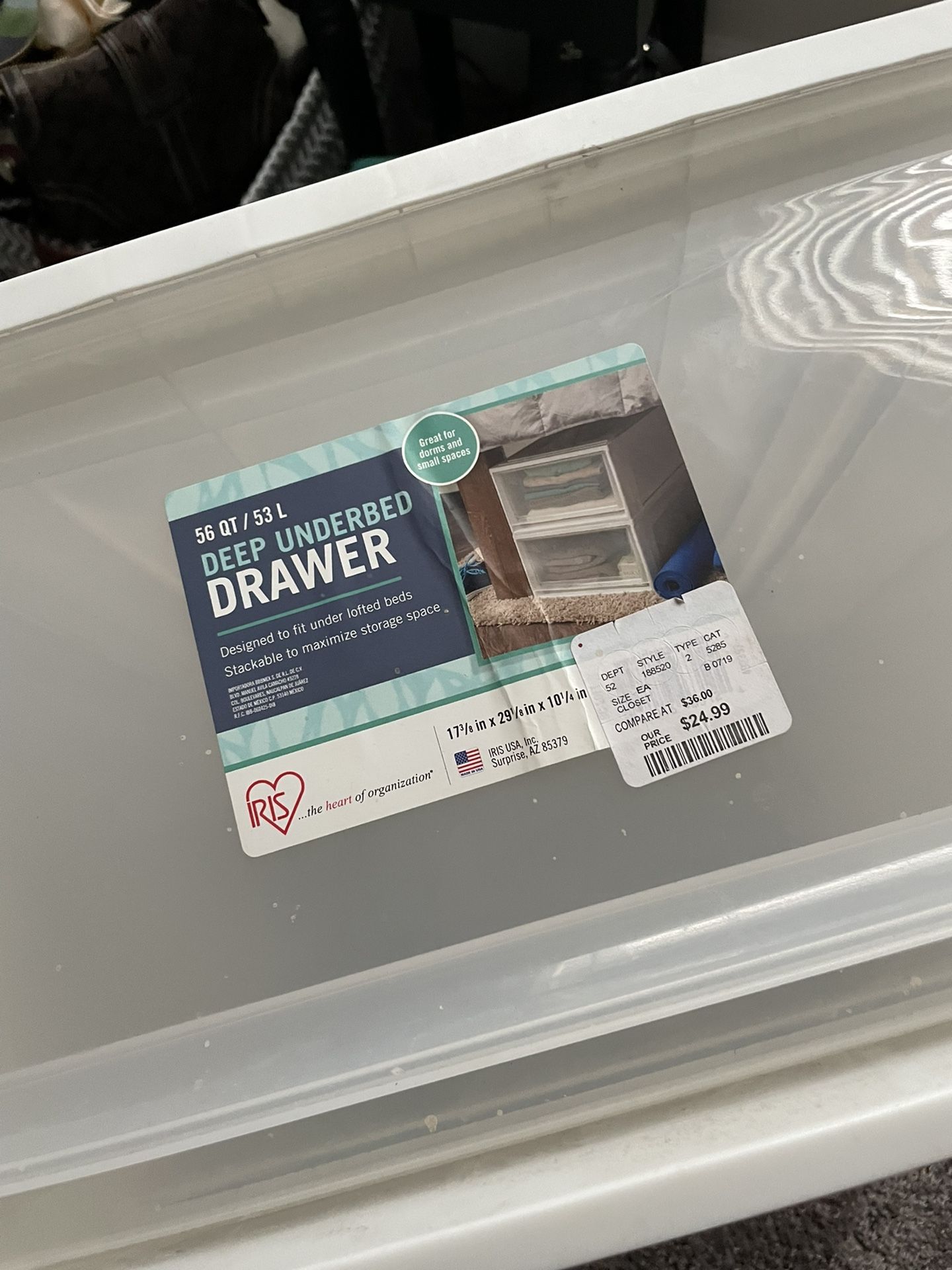 Plastic Underbed Drawer