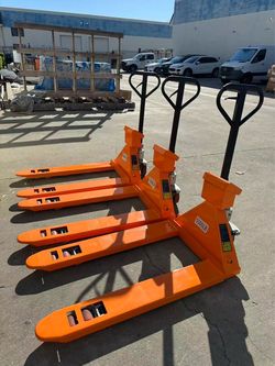 Brand New Pallet Jack with Built‑in Digital Weight Scale, 5500 lbs Capacity