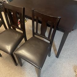 Dining table and 4 chairs