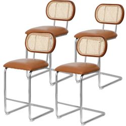 Rattan Barstool Set Of 4 