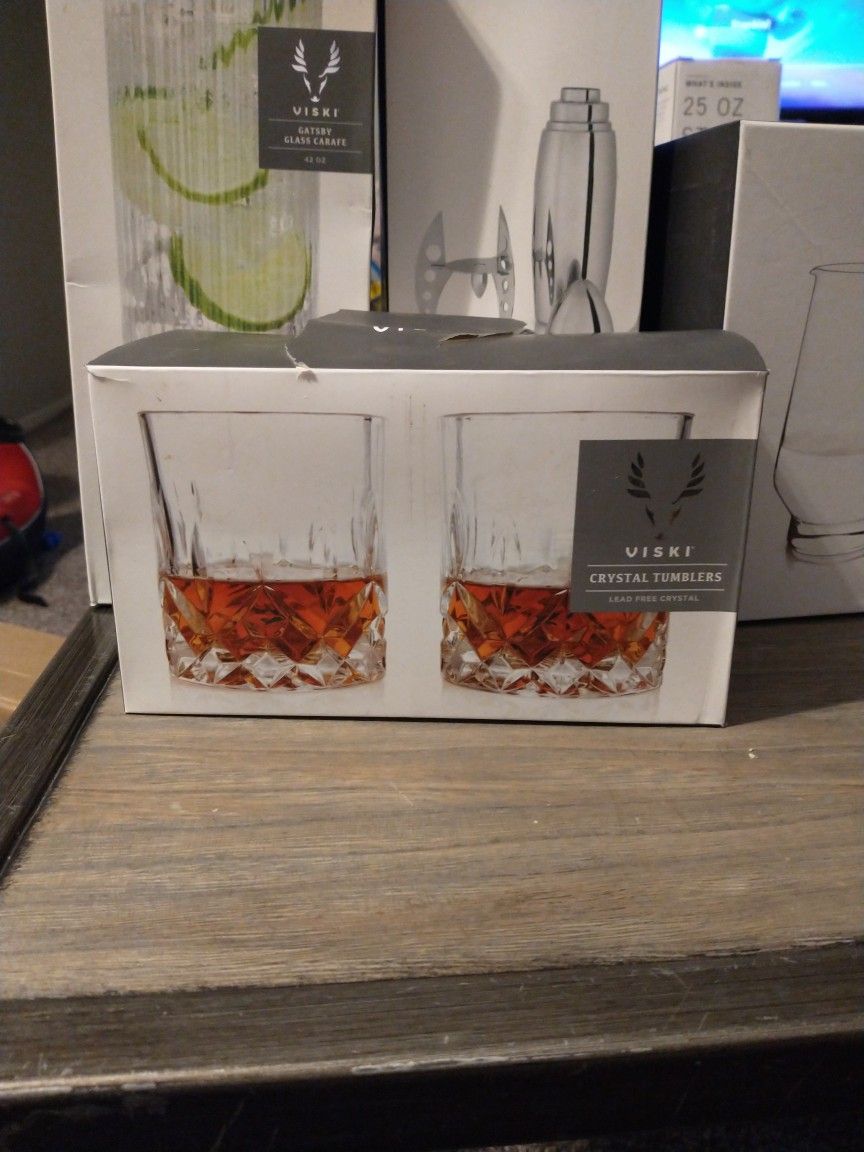 Crystal Tumblers Wine And Liquor Glasses