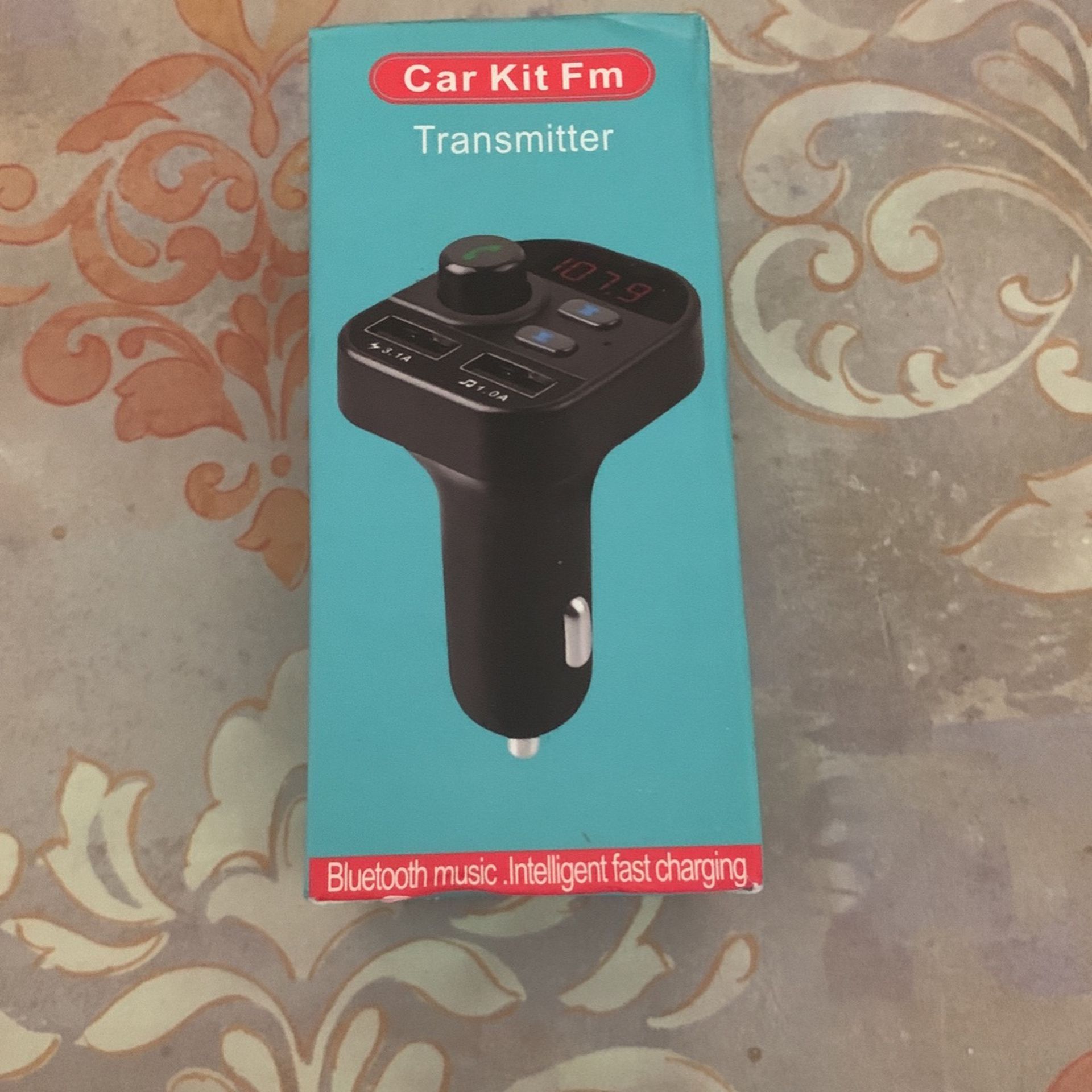 Car Kit Fm New In Box Bluetooth