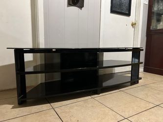 Glass tv stand