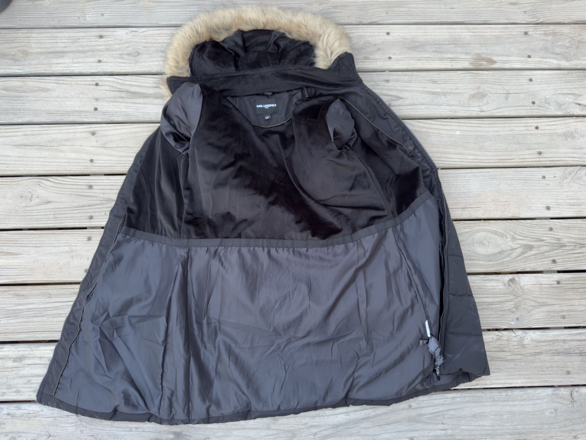 Karl Lagerfield Faux Fur Jacket