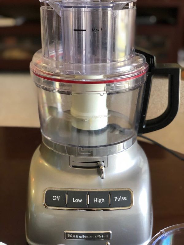 Twice Used Kitchenaid 9 Cup Food Processor With French Fry Disc For Twice Used Kitchenaid 9 Cup Food Processor With French Fry Disc