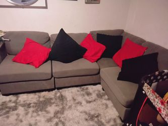 Beautiful gray couch